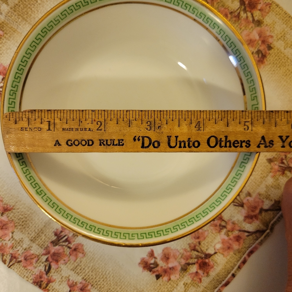 Vintage Dish ~ L. Bernardaud & Co Limoges D & Co France ~ Greek Key Pattern Bowl - Picture 7 of 9